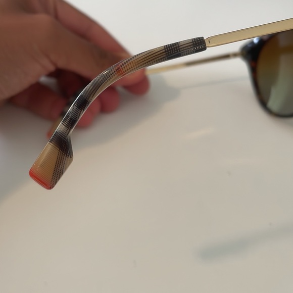 Burberry Round Havana Gold B4296 3816/T5 53-20-140 Women's Sunglasses - Picture 8 of 16